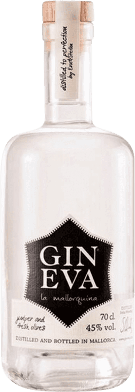 72,95 € Kostenloser Versand | Gin Gin Eva La Mallorquina Olive Extra Dry Gin Balearen Spanien Flasche 75 cl