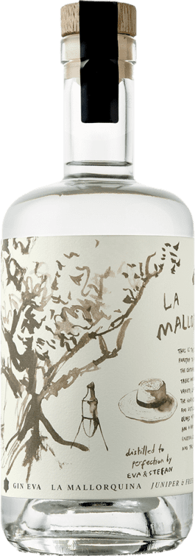 53,95 € Free Shipping | Gin Eva La Mallorquina Olive Extra Dry Gin Balearic Islands Spain Bottle 70 cl