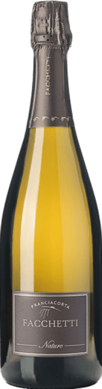 48,95 € 送料無料 | 白のスパークリングワイン Facchetti Brut Nature — ブリュット・ナチュール D.O.C.G. Franciacorta ロンバルディア イタリア 75 cl