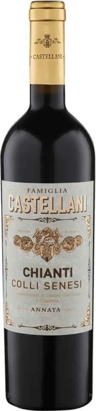 7,95 € Kostenloser Versand | Rotwein Famiglia Castellani Colli Senesi D.O.C.G. Chianti Italien Sangiovese, Canaiolo Flasche 75 cl