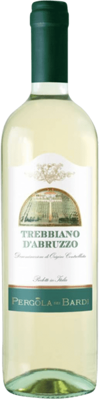 7,95 € Spedizione Gratuita | Vino bianco Famiglia Castellani Pergola dei Bardi D.O.C. Trebbiano d'Abruzzo Italia Trebbiano Bottiglia 75 cl