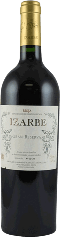 34,95 € Free Shipping | Red wine Familia Chávarri Izarbe Grand Reserve D.O.Ca. Rioja The Rioja Spain Tempranillo Bottle 75 cl