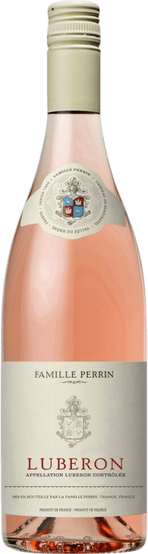 12,95 € Бесплатная доставка | Розовое вино Famille Perrin Rosé — Розе A.O.C. Côtes du Luberon Франция Syrah — Сира, Garnacha — Гренаш, Cinsault — Сансо 75 cl