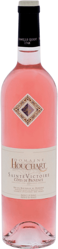 18,95 € 免费送货 | 玫瑰酒 Famille Quiot Sainte Victoire Domaine Houchart Rosé A.O.C. Côtes de Provence 普罗旺斯 法国 Syrah, Grenache, Mourvèdre, Cinsault 瓶子 75 cl