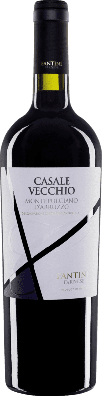 15,95 € 免费送货 | 红酒 Fantini Casale Vecchio D.O.C. Montepulciano d'Abruzzo 阿布鲁佐 意大利 Montepulciano 瓶子 75 cl