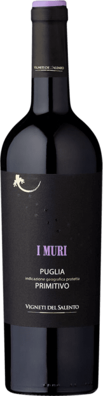 9,95 € 免费送货 | 红酒 Fantini I Muri I.G.T. Puglia 普利亚大区 意大利 Primitivo 瓶子 75 cl