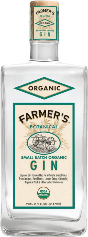 43,95 € Бесплатная доставка | Джин Farmer's Reserve Small Batch Organic Gin Соединенные Штаты бутылка 70 cl