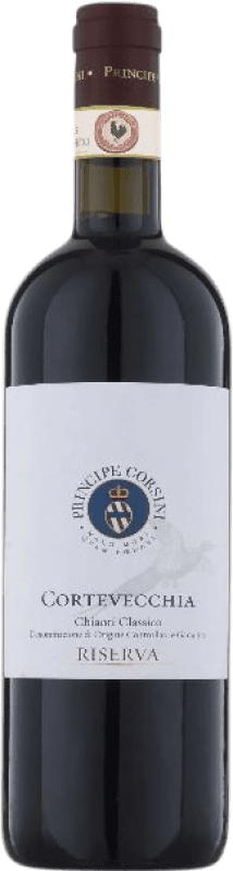 26,95 € 送料無料 | 赤ワイン Fattoria Le Corti Cortevecchia 予約 D.O.C.G. Chianti Classico イタリア Sangiovese, Colorino ボトル 75 cl