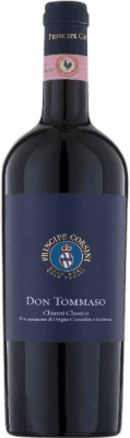 32,95 € Spedizione Gratuita | Vino rosso Fattoria Le Corti Don Tommaso D.O.C.G. Chianti Classico Italia Sangiovese Bottiglia 75 cl