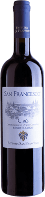 8,95 € Kostenloser Versand | Rotwein Fattoria San Francesco Rosso D.O.C. Cirò Italien Flasche 75 cl
