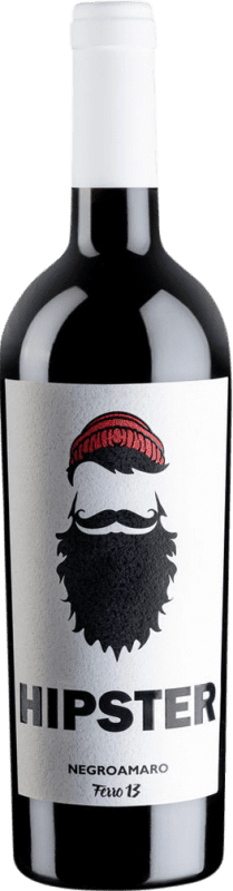 10,95 € Free Shipping | Red wine Ferro 13 Hipster I.G.T. Puglia Puglia Italy Negroamaro Bottle 75 cl