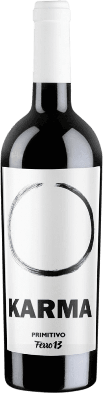 15,95 € Kostenloser Versand | Rotwein Ferro 13 Karma I.G.T. Salento Italien Primitivo Flasche 75 cl