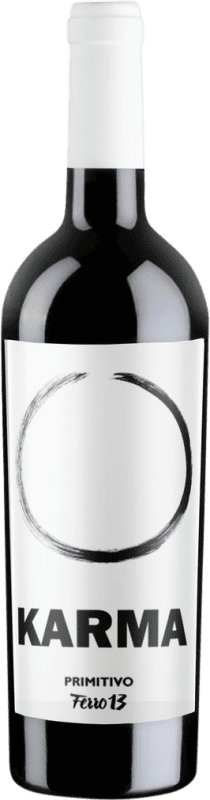 15,95 € Envío gratis | Vino tinto Ferro 13 Karma I.G.T. Salento Italia Primitivo Botella 75 cl