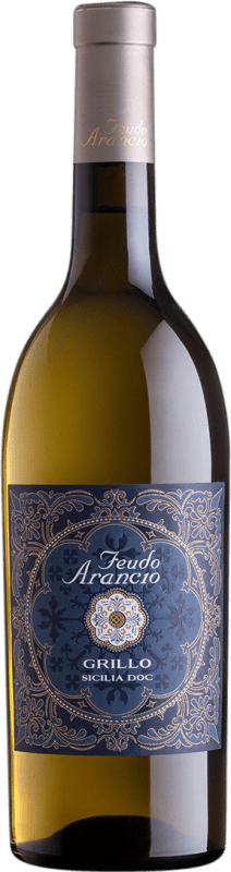 7,95 € Free Shipping | White wine Feudo Arancio D.O.C. Sicilia Sicily Italy Grillo Bottle 75 cl