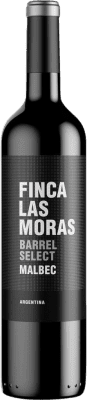 12,95 € Spedizione Gratuita | Vino rosso Finca Las Moras Barrel Select I.G. San Juan Argentina Malbec Bottiglia 75 cl