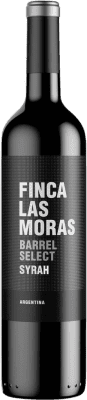 12,95 € Spedizione Gratuita | Vino rosso Finca Las Moras Barrel Select I.G. San Juan Argentina Syrah Bottiglia 75 cl