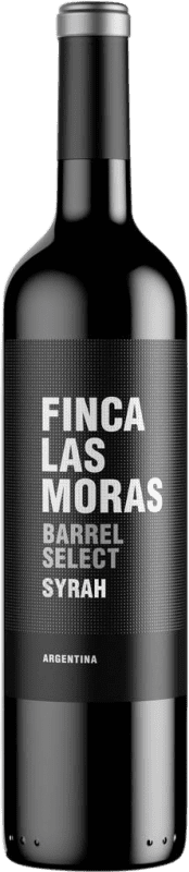 12,95 € Spedizione Gratuita | Vino rosso Finca Las Moras Barrel Select I.G. San Juan Argentina Syrah Bottiglia 75 cl