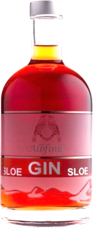 29,95 € Spedizione Gratuita | Genever Gin Albfink Germania Bottiglia Medium 50 cl Sloe Berries — Bacche di Prugnolo