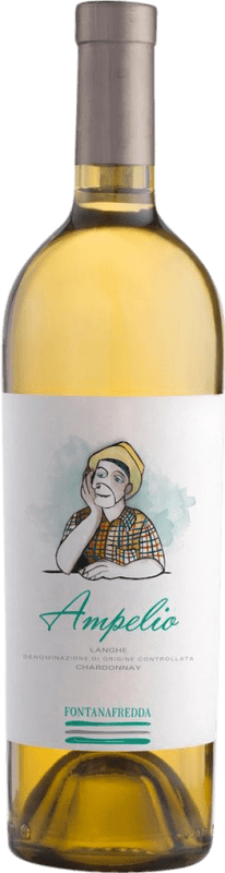 19,95 € Envio grátis | Vinho Branco Fontanafredda Ampelio D.O.C. Langhe Itália Chardonnay 75 cl