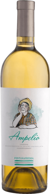 19,95 € Envio grátis | Vinho branco Fontanafredda Ampelio D.O.C. Langhe Itália Chardonnay Garrafa 75 cl