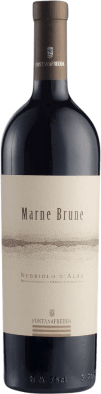 22,95 € Spedizione Gratuita | Vino rosso Fontanafredda Marne Brune D.O.C. Nebbiolo d'Alba Piemonte Italia Nebbiolo Bottiglia 75 cl