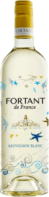 7,95 € Бесплатная доставка | Белое вино Fortant de France Serigrafiert I.G.P. Vin de Pays d'Oc Лангедок-Руссильон Франция Sauvignon White бутылка 75 cl