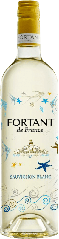 7,95 € 免费送货 | 白酒 Fortant de France Serigrafiert I.G.P. Vin de Pays d'Oc 朗格多克 - 鲁西荣 法国 Sauvignon White 瓶子 75 cl