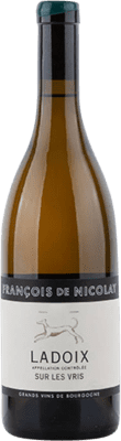 76,95 € Envio grátis | Vinho branco François de Nicolay Ladoix Sur les Vris Blanc A.O.C. Bourgogne Borgonha França Chardonnay Garrafa 75 cl