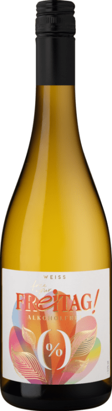 10,95 € Envío gratis | Vino Blanco Freitag. Free your Freitag Alemania Moscato, Airén Botella 75 cl Sin Alcohol