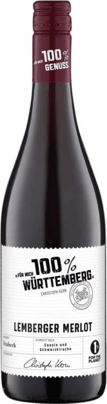 10,95 € 送料無料 | 赤ワイン Markgräfler Lemberger Merlot I.G. Baden Baden-Württemberg ドイツ Merlot — メルロー, Lemberger — レンベルガー 75 cl