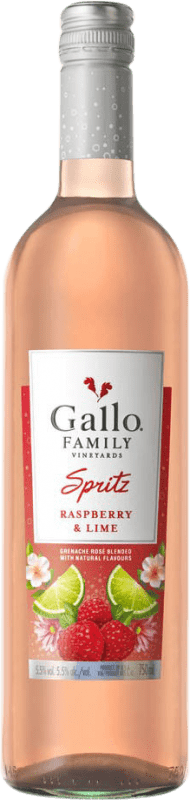10,95 € Envio grátis | Aperitivo Bitter Gallo Spritz California Estados Unidos 75 cl Raspberry — Framboesa, Lime — Lima