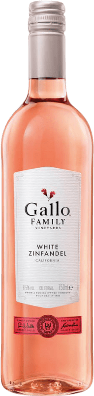 5,95 € Kostenloser Versand | Rosé-Wein Gallo White I.G. California Kalifornien Vereinigte Staaten Zinfandel Flasche 75 cl