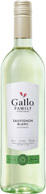 6,95 € Free Shipping | White Wine Gallo W.O. Western Cape Western Cape South Coast South Africa Sauvignon Bottle 75 cl