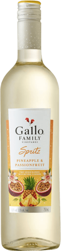 9,95 € Envío gratis | Vino blanco Gallo Spritz Ananas Passionsfrucht Estados Unidos Botella 75 cl