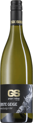18,95 € Envío gratis | Vino Blanco Geiger & Söhne Erste Geige Q.b.A. Franken Franken Alemania Pinot Blanco 75 cl