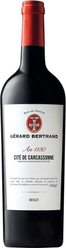 14,95 € 免费送货 | 红酒 Gérard Bertrand Héritage 1130 法国 Merlot, Cabernet Sauvignon 瓶子 75 cl