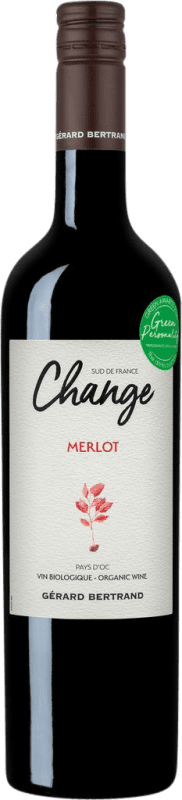 10,95 € Бесплатная доставка | Красное вино Gérard Bertrand Change Франция Merlot — Мерло Бутылка 75 cl