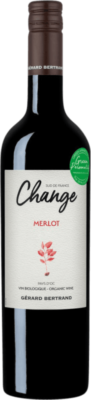 12,95 € Free Shipping | Red wine Gérard Bertrand Change France Merlot Bottle 75 cl