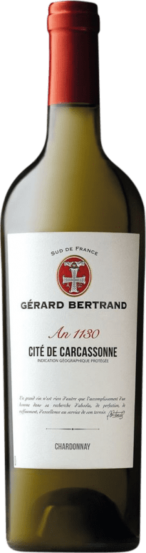11,95 € 免费送货 | 白酒 Gérard Bertrand Héritage 1130 法国 Chardonnay 瓶子 75 cl
