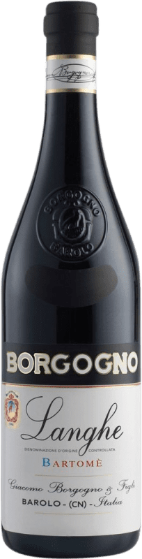 44,95 € Kostenloser Versand | Rotwein Giacomo Borgogno Bartomè D.O.C. Langhe Piemont Italien Nebbiolo Flasche 75 cl