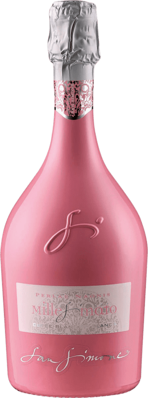 25,95 € Kostenloser Versand | Rosé Sekt Gino Brisotto Brut — Herb Cuvée, Millesimato, Pink — Rosé, Blanc de Blancs Friaul-Julisch Venetien Italien Chardonnay, Glera Flasche 75 cl