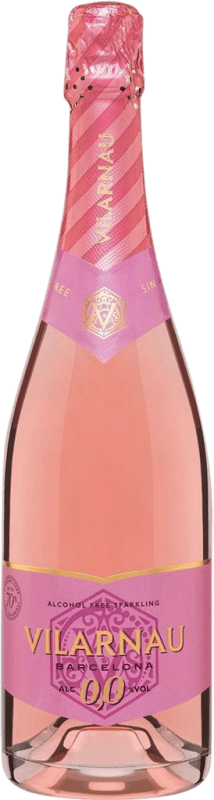 16,95 € Envio grátis | Espumante rosé González Byass Vilarnau Rosado D.O. Cava Catalunha Espanha Grenache Garrafa 75 cl Sem Álcool