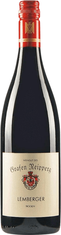 7,95 € 送料無料 | 赤ワイン Graf Neipperg Trocken — 辛口 ドイツ Lemberger — レンベルガー ハーフボトル 37 cl