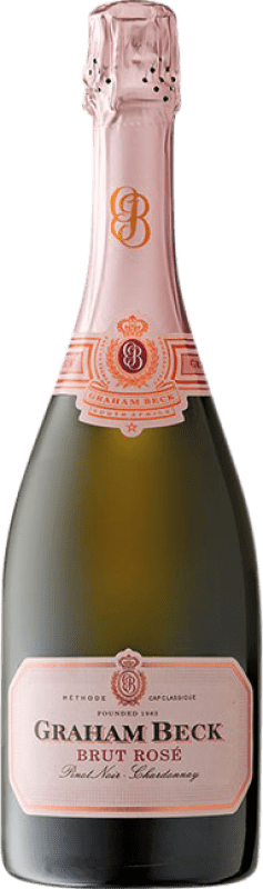 15,95 € Free Shipping | Rosé Sparkling Wine Graham Beck Brut Classic, Rosé W.O. Western Cape Western Cape South Coast South Africa Pinot Noir, Chardonnay 75 cl