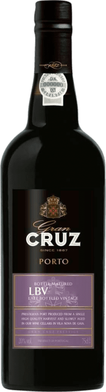 26,95 € 免费送货 | 强化酒 Gran Cruz LBV I.G. Porto 波尔图 葡萄牙 瓶子 75 cl