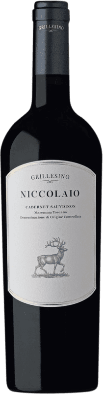 39,95 € Бесплатная доставка | Красное вино Grillesino. Niccolaio I.G.T. Toscana Тоскана Италия Cabernet Sauvignon, Cabernet Franc бутылка 75 cl