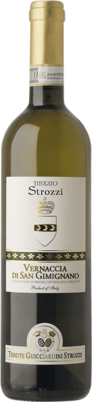 15,95 € Envío gratis | Vino blanco Guicciardini Strozzi Titolato D.O.C.G. Vernaccia di San Gimignano Toscana Italia Vernaccia Botella 75 cl