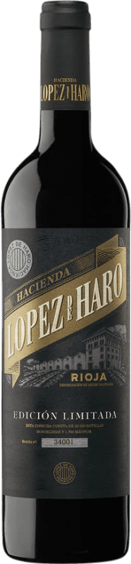 10,95 € Бесплатная доставка | Красное вино Hacienda López de Haro Edición Limitada D.O.Ca. Rioja Ла-Риоха Испания Tempranillo, Mazuelo бутылка 75 cl