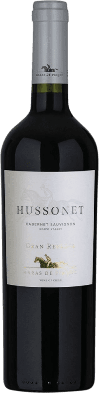 18,95 € Free Shipping | Red wine Viña Haras de Pirque Hussonet Grand Reserve I.G. Valle del Maipo Santiago de Chile Chile Cabernet Sauvignon Bottle 75 cl