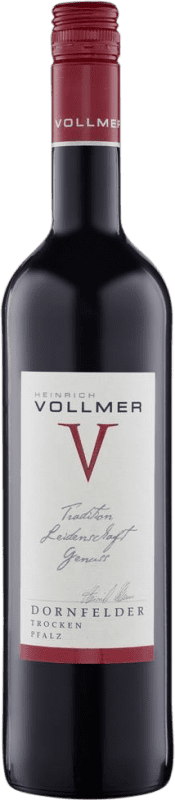 5,95 € Spedizione Gratuita | Vino rosso Heinrich Vollmer Q.b.A. Pfälz PFALZ Germania Dornfelder Bottiglia 75 cl